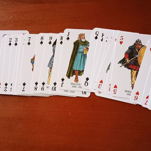 The Famous Kings & Queens of Scotland Playing Cards brand new