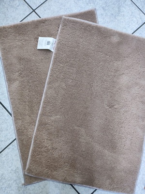 Rug set beige 2 pieces 40x60 cm new