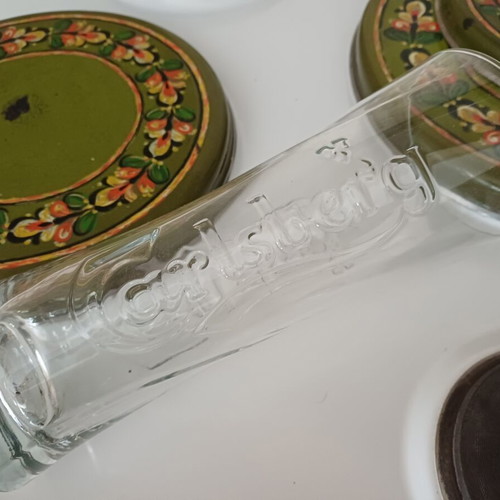 Carlsberg beer glasses set of 6 0.5L new in box