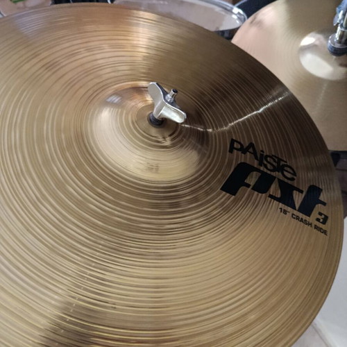 Ludwig drum set used with bass drum, snare, toms and cymbals