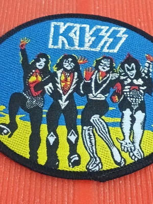 KISS Destroyer Cover Woven Patch new, 9cm diameter