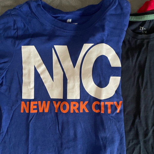 Set of 7 cotton t shirts for 3-4 years like new, Mothercare and H&M