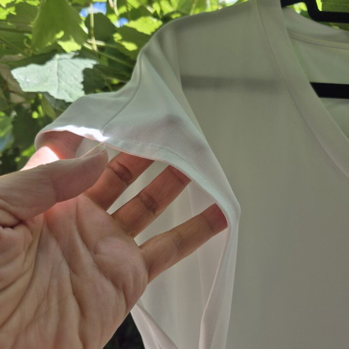 Short-Sleeve Blouse white, like new, size XXL