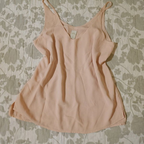 Airy pink zebra blouse size S like new