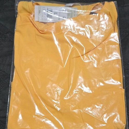 Adidas sleeveless t shirt new, yellow, size L