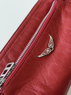 Zadig & Voltaire Red Leather Wallet like new