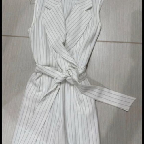Enzzo one-piece jumpsuit like new, size S, black and white