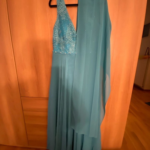 Official long dress turquoise new, size L