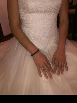 Wedding dress ivory like new, size M 38 10, white