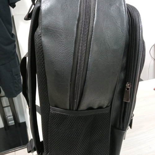 Backpack new synthetic leather black