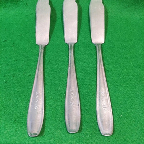 Xenia dessert serving knives set of 3 used Afentakis Rostfrei