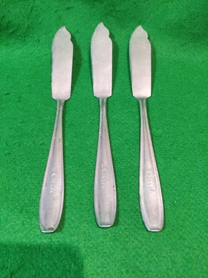 Xenia dessert serving knives set of 3 used Afentakis Rostfrei