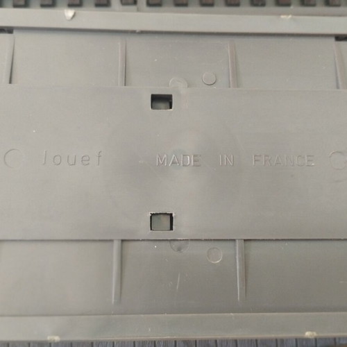 HO scale railway switch parts with bridge pieces and direction change base