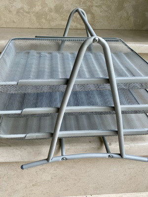 Metal Document Organizer with 3 Tiers like new