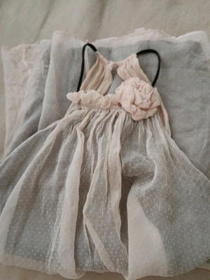 Zara halter top like new with fabric flower, size S