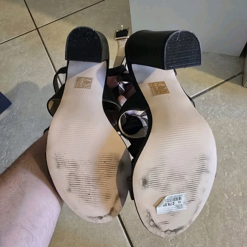 Kurt Geiger black sandals like new, size 38