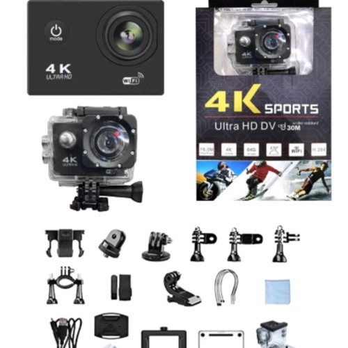 Action Camera Full HD 1080P with Waterproof Case