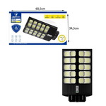 Jortan Led Ηλιακό Φωτιστικό Δρόμου 2000W Αδιάβροχο με Ανιχνευτή Κίνησης και Τηλεχειριστήριο