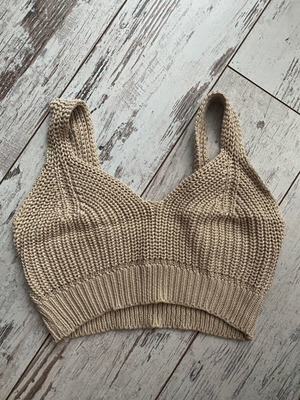 Knitted top new handmade, size M, beige