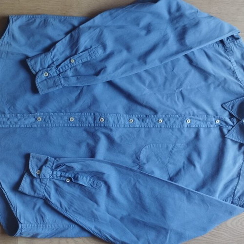 Bylot & Cotton Blue set of 2 men's cotton dress shirts M, classic fit