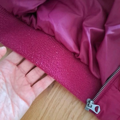 District75 women's jacket used, burgundy, size M with removable hood