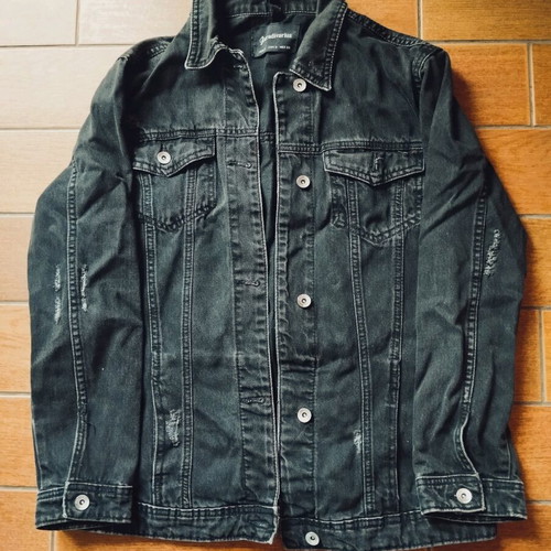 Stradivarius jacket used, size small, black and white
