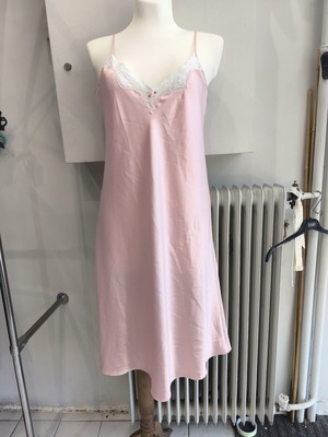 Satin nightgown L-XL used, soft pink
