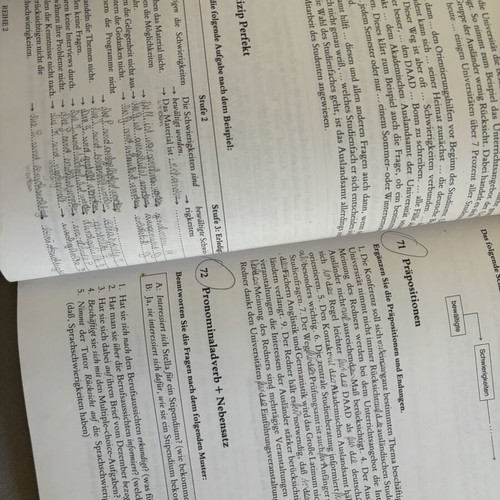 Deutsch für Studenten Grammatisches Arbeitsbuch used