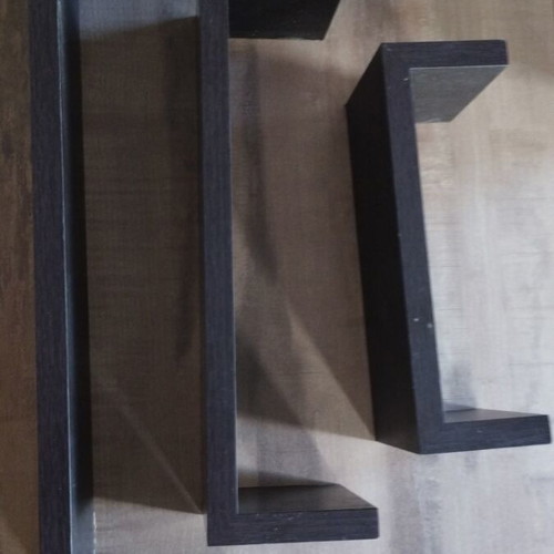 Wall shelves used, set of 3 with varied dimensions