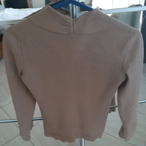 Armani Jeans wool blouse beige brown size XS-S like new