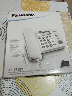 Ενσύρματο τηλέφωνο Panasonic KX-TS580EX μαύρο καινούργιο