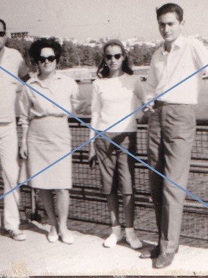 Chalkida photo 1967 used, black and white 6.5x9.5 cm