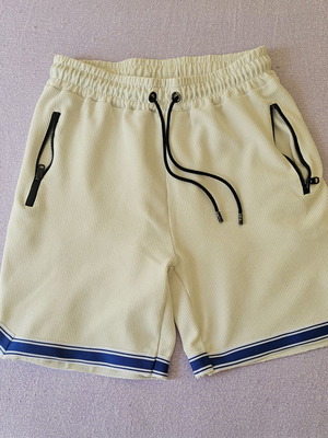 Furla men's basketball shorts used, size Large, white with blue details