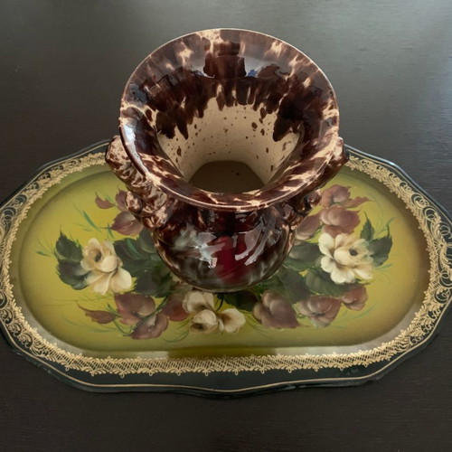 Collectible vase used West Germany 1950/1960 ceramic numbered