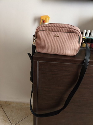 KEM crossbody bag new, pink color with zipper pockets