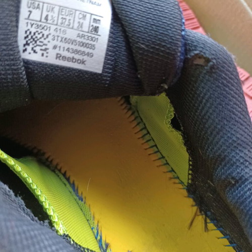 Reebok crossfit athletic shoes used, size 37.5, blue and pink