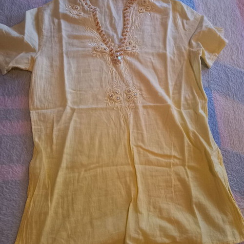 Summer tunic like new, A.A UNDERWEAR, size S, yellow
