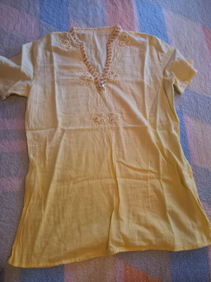 Summer tunic like new, A.A UNDERWEAR, size S, yellow