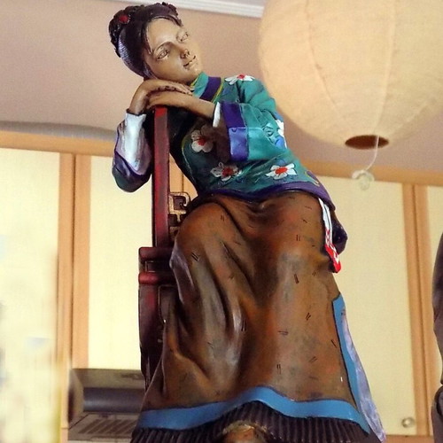 Chinese figurine used, vintage, hard material, 16 cm