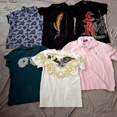 Men's T-shirts S - M, black and white, new and like new