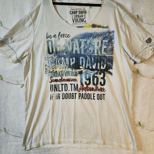 Camp David Urban Viking T-shirt 3XL like new, white