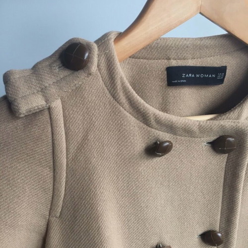 ZARA coat used, camel/brown, size XS