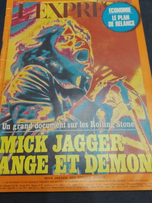 L'Express μεταχειρισμένο τεύχος Ιουλίου 1975 με Mick Jagger