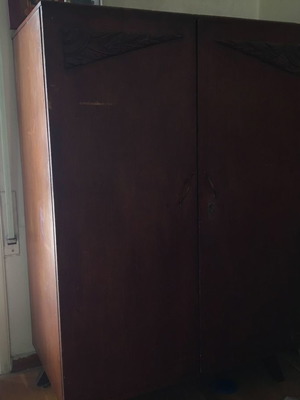 Classic wooden chiffonier used with carved design