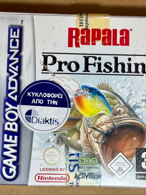 Game Boy Advance SP Rapala Pro Fishing game new