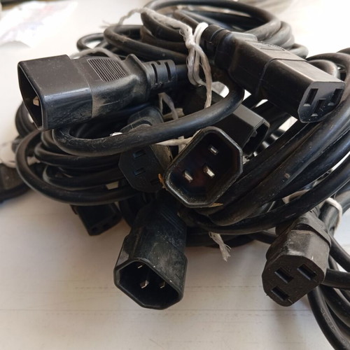 Power extension cables like new, pack of 7, 1.8m male/female