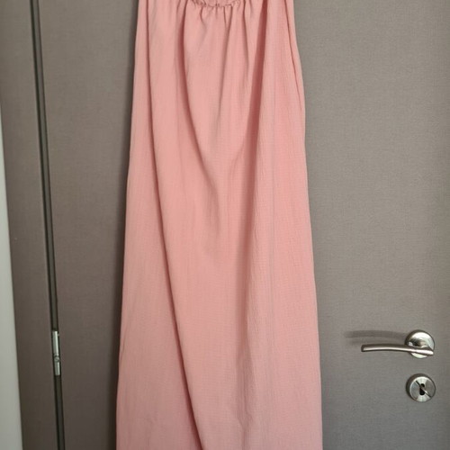 Morena Spain maxi soft pink dress with straps