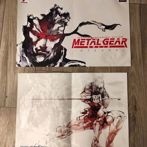 Metal Gear Solid PS1 promo posters used, pack
