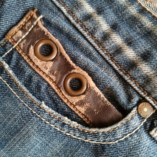 Set Set straight leg jeans used, low waist, size 27
