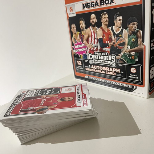 Panini Euroleague Contenders Base Cards lot like new, 63 cards